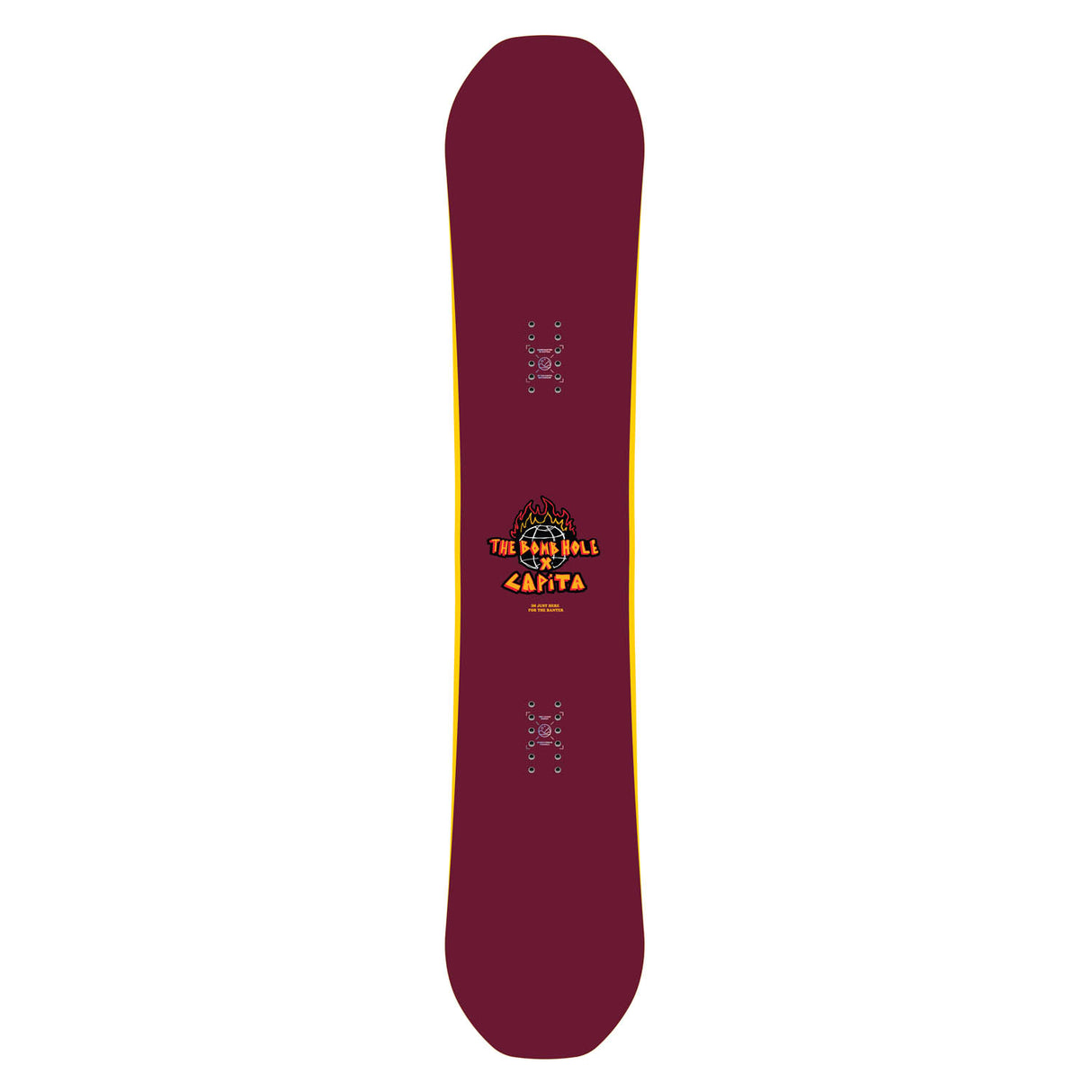 Capita x Bomb Hole Big Nice Burgundy Snowboard