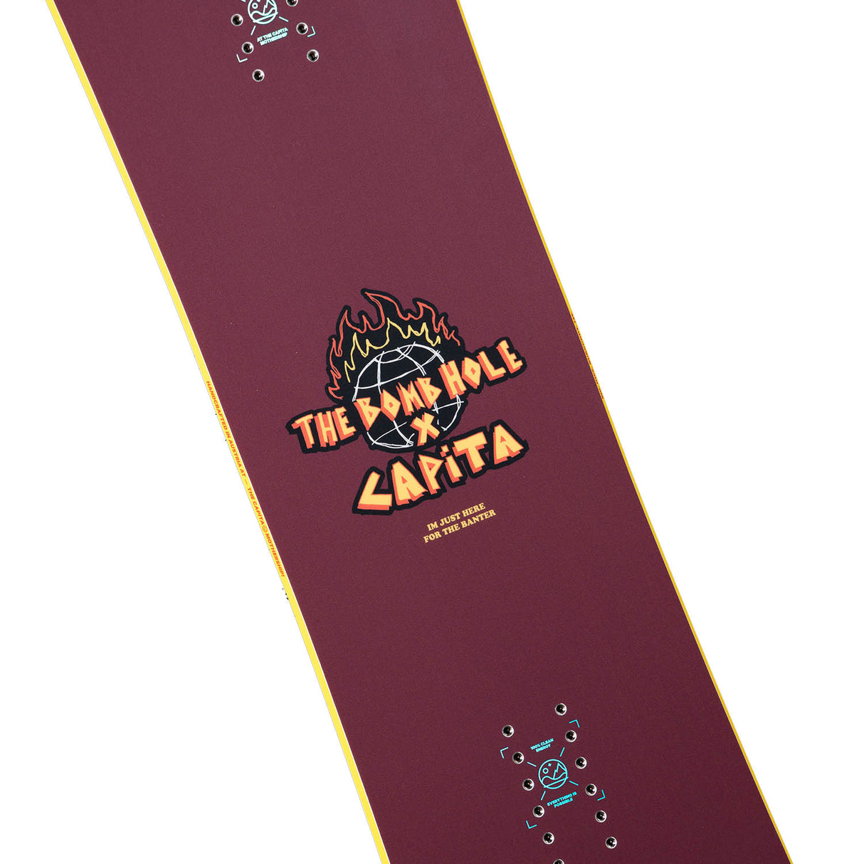 Capita x Bomb Hole Big Nice Burgundy Snowboard