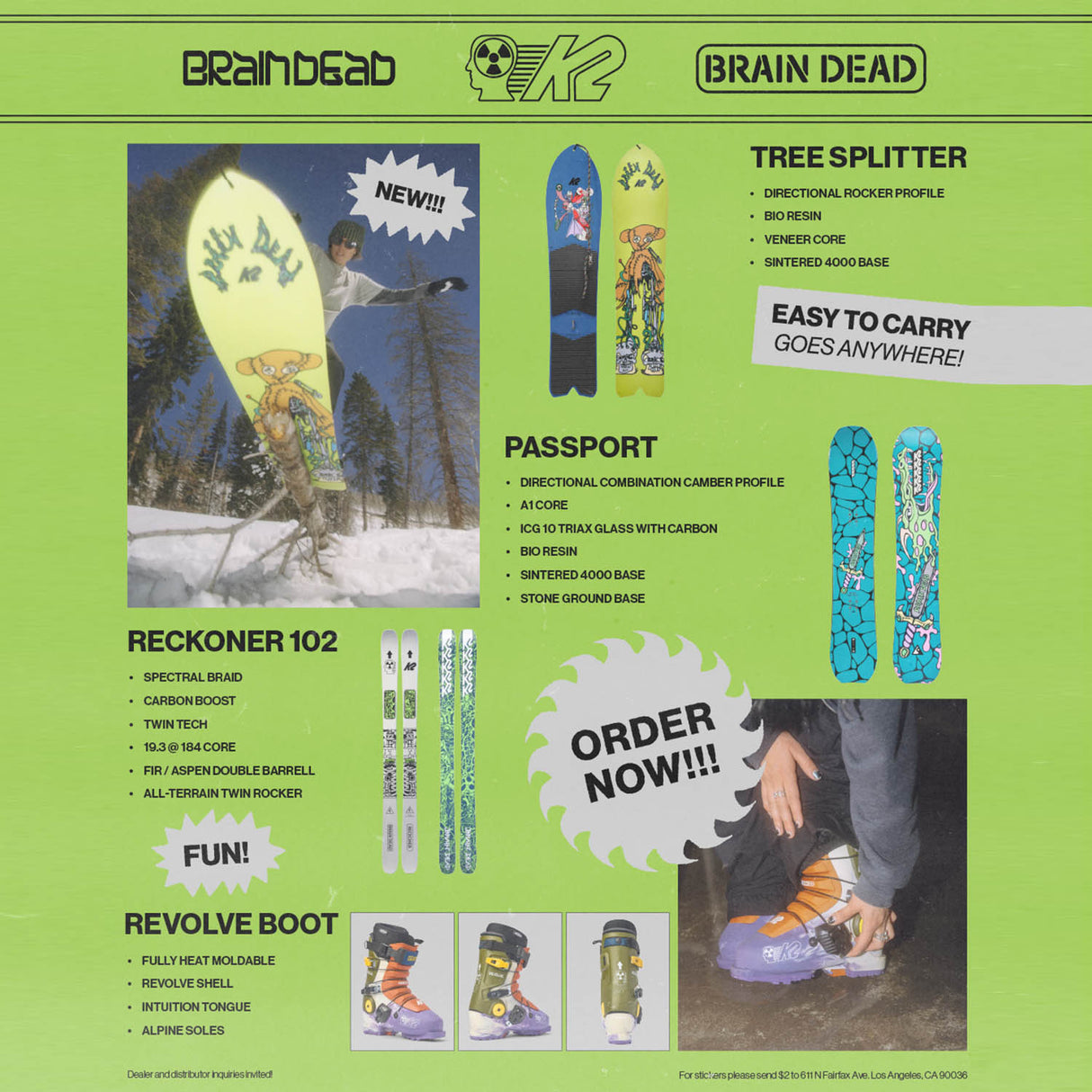K2 x Brain Dead Revolve Team Ski Boots 2025