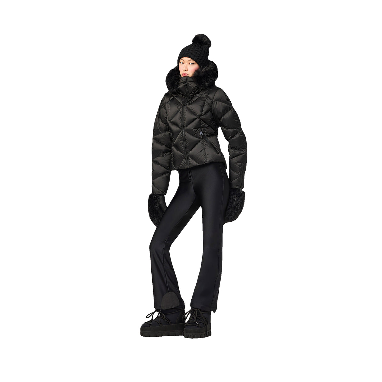 Harumi Faux Border Ski Jacket