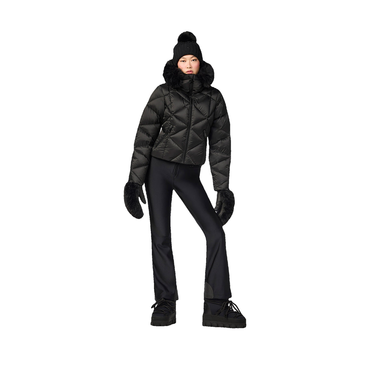 Harumi Faux Border Ski Jacket