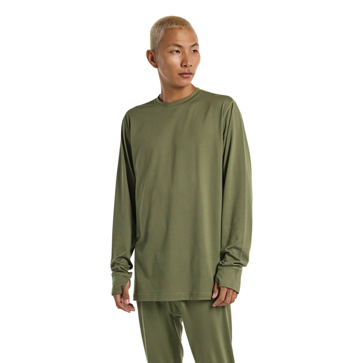 Mens Midweight Crew Baselayer Top - Snowtrax