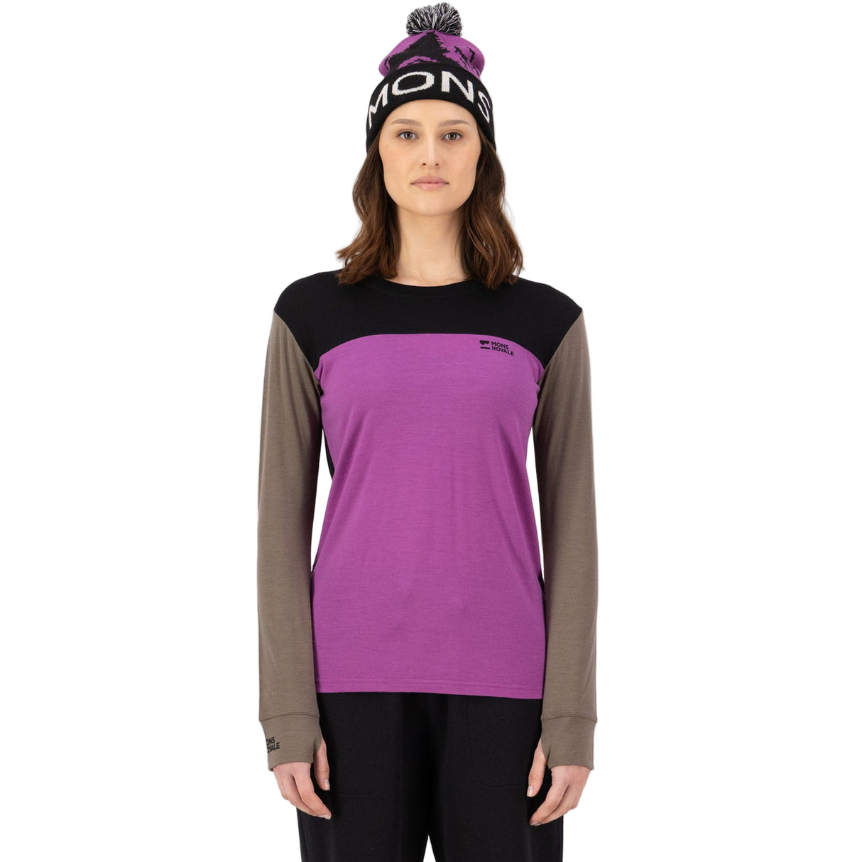 Purple Bolt Yotei Merino Long Sleeve Baselayer Top
