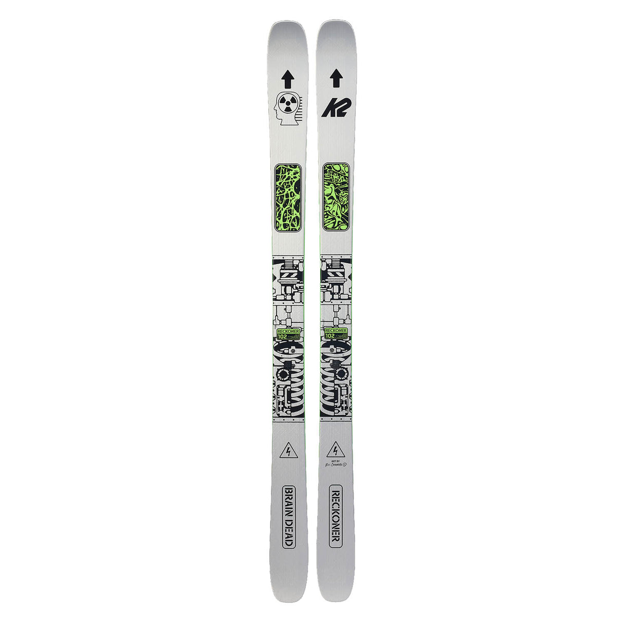 K2 x Brain Dead Reckoner 102 Skis 2025