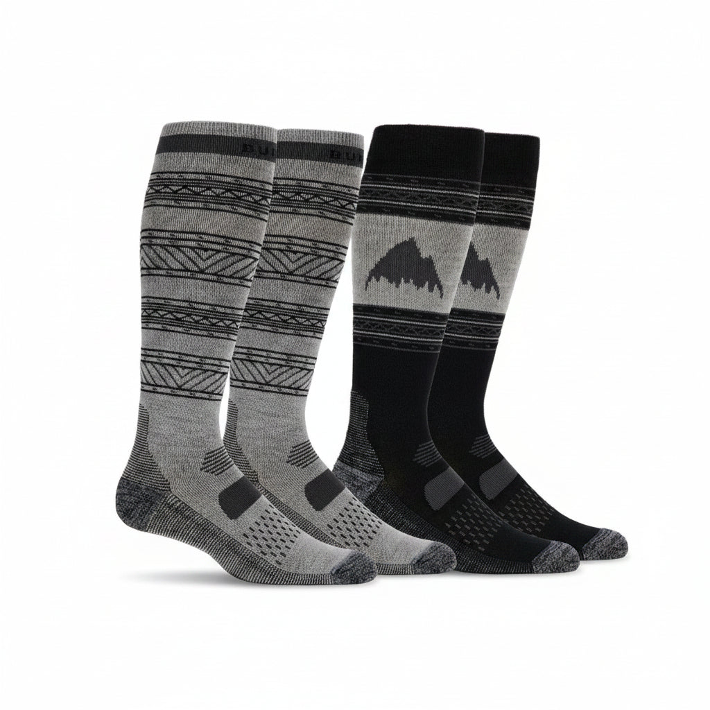 Men's Performance Lightweight Snowboard Socks (2 Pack)