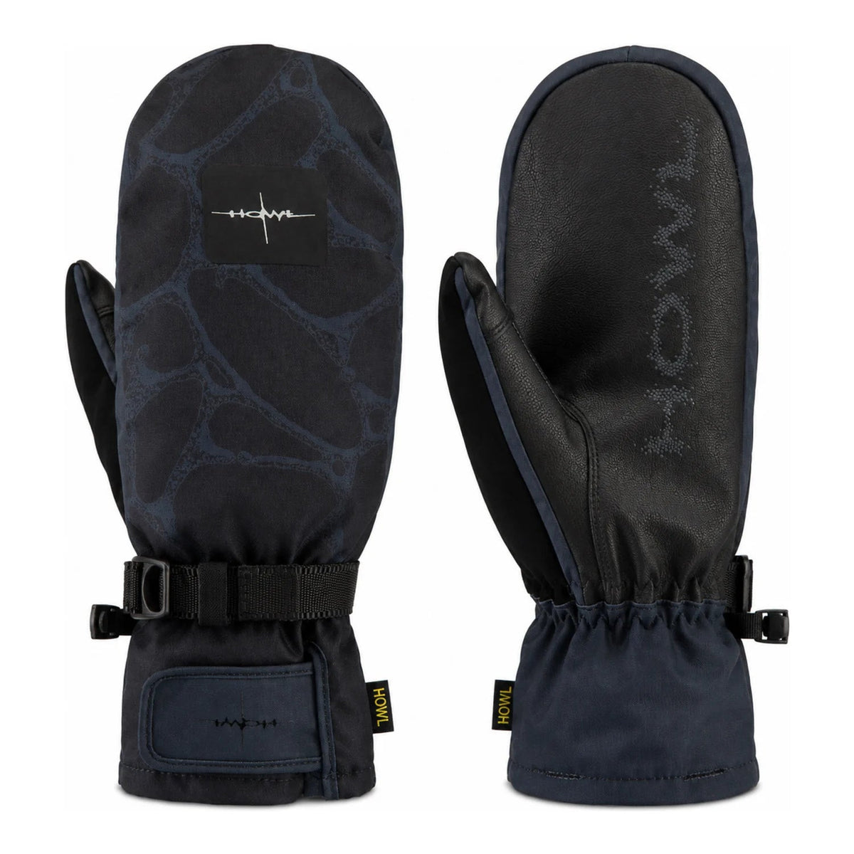 Howl Fairbanks Mitt in Black Cells, pair