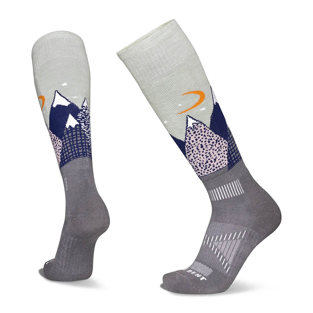 Kids Snowy Mountains Light Cushion Snow Socks - Snowtrax