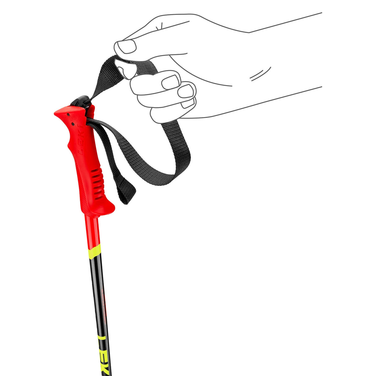 Racing Kids Ski Poles - Snowtrax