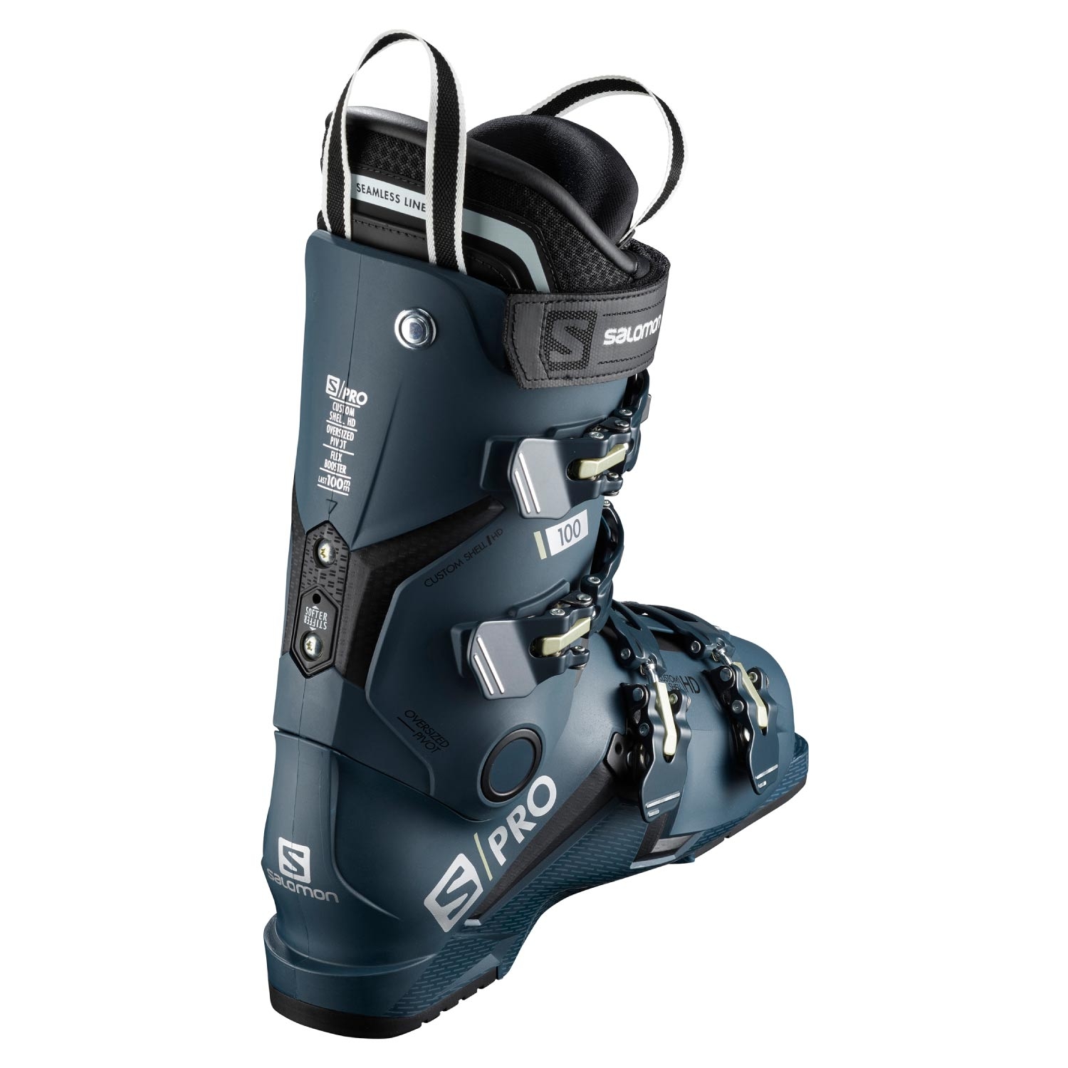 Salomon S Pro 100 Ski Boots Black/Petrol 2021