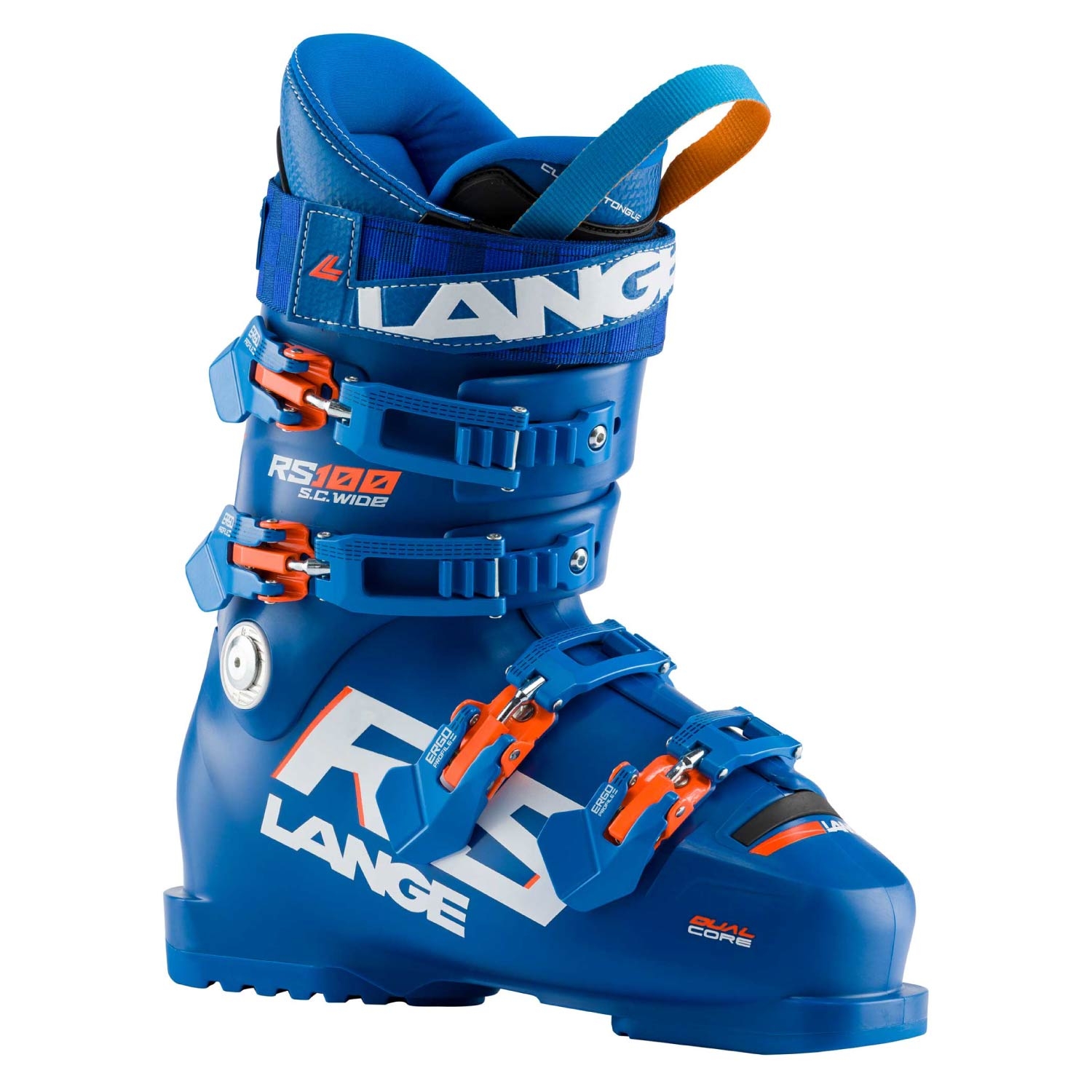 Lange RS 100 S C Wide Ski Boots Power Blue 2021