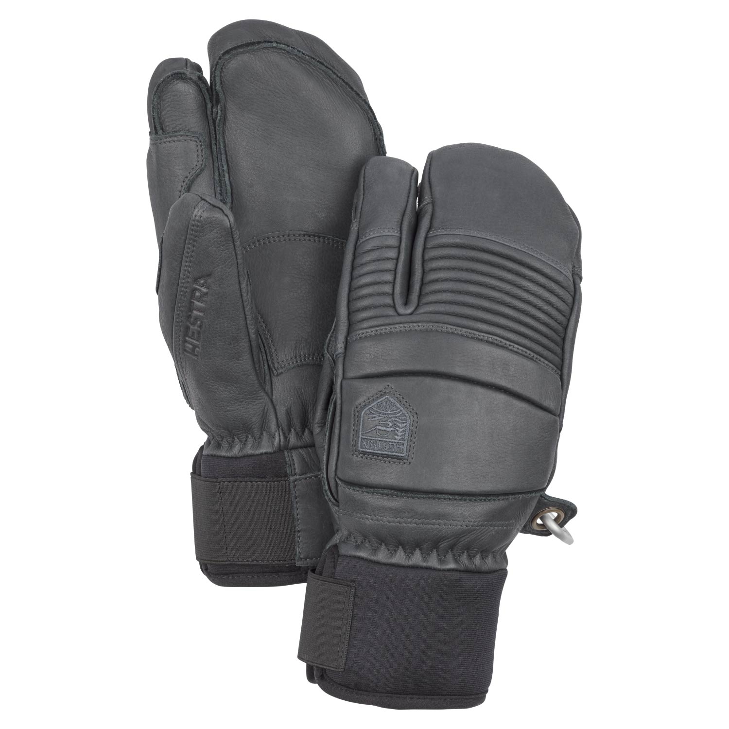 Hestra Leather Fall Line 3-Finger Gloves Grey 2021
