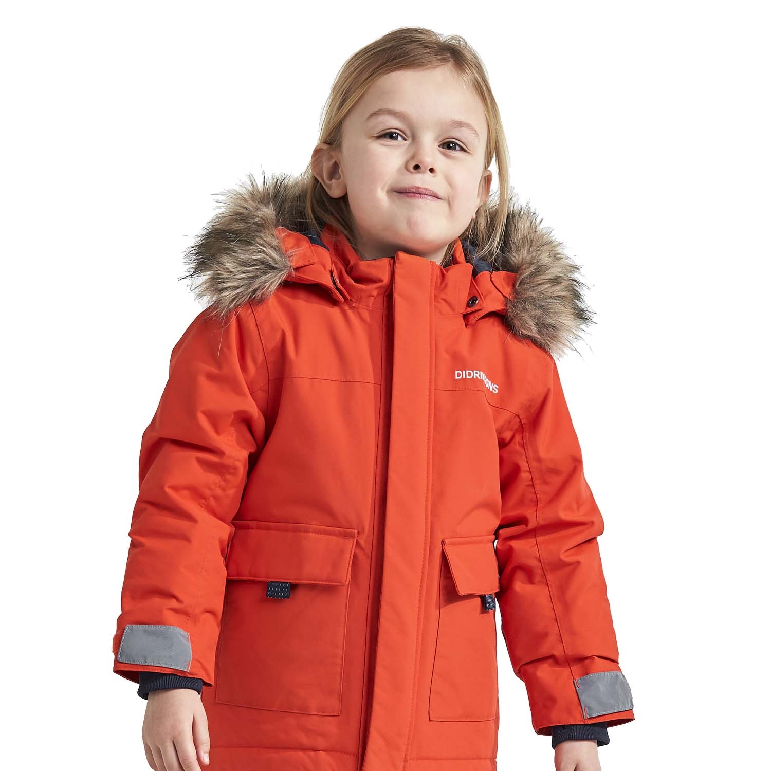 Didriksons Polarbjornen Parka Ski Jacket Orange 2021