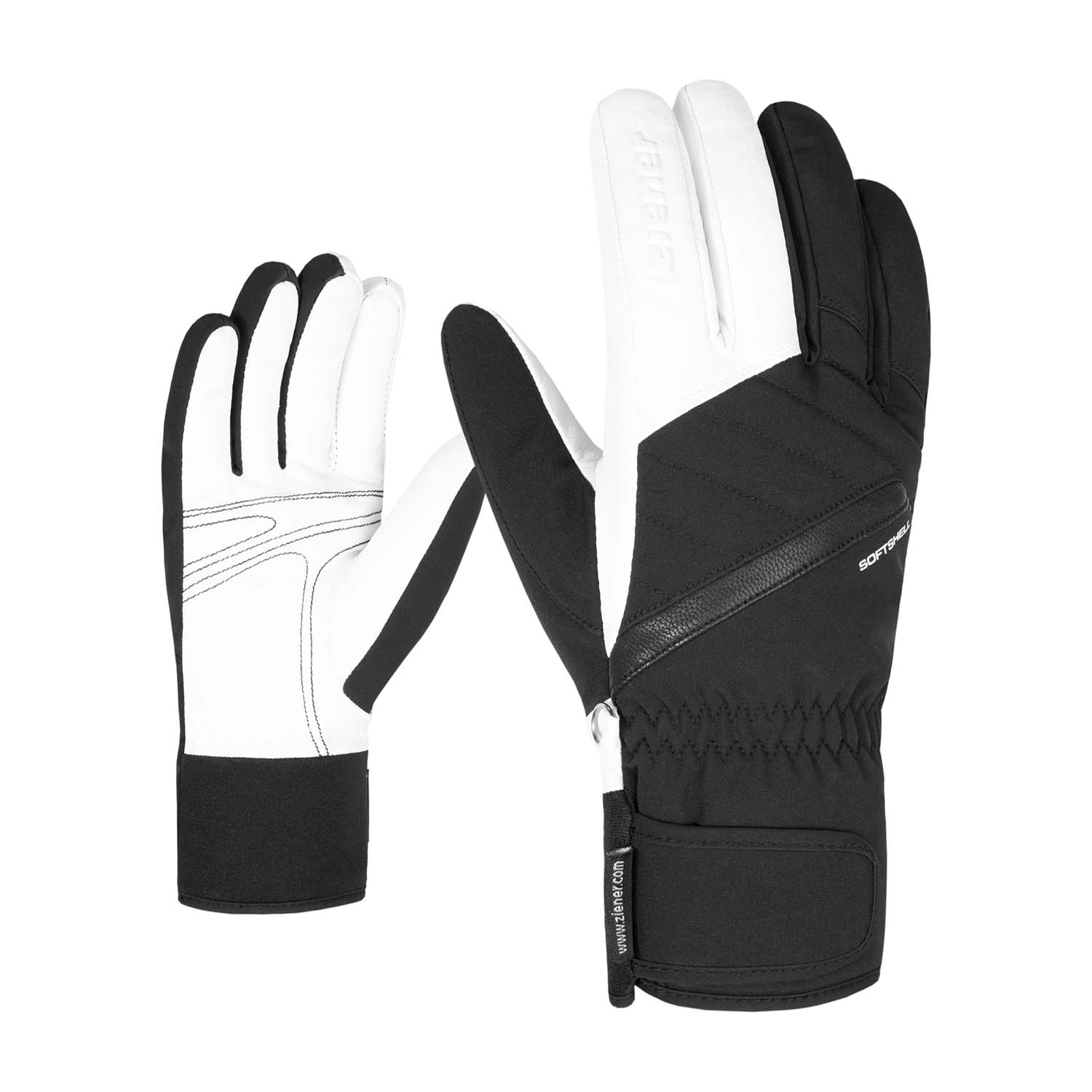 Ziener Kasada AquaShield Ladies Gloves Black/White 2021