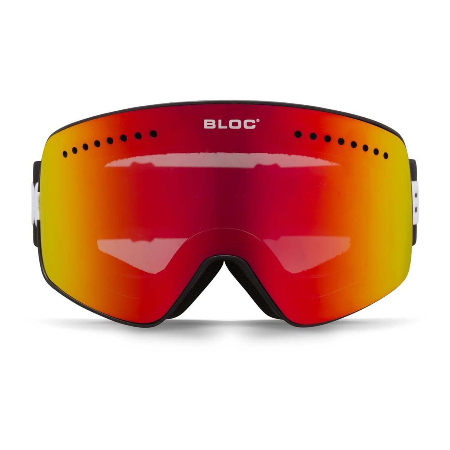 Bloc Fifty-Five Goggles Matt Black/Dark Brown Red Mirror Lens 2021