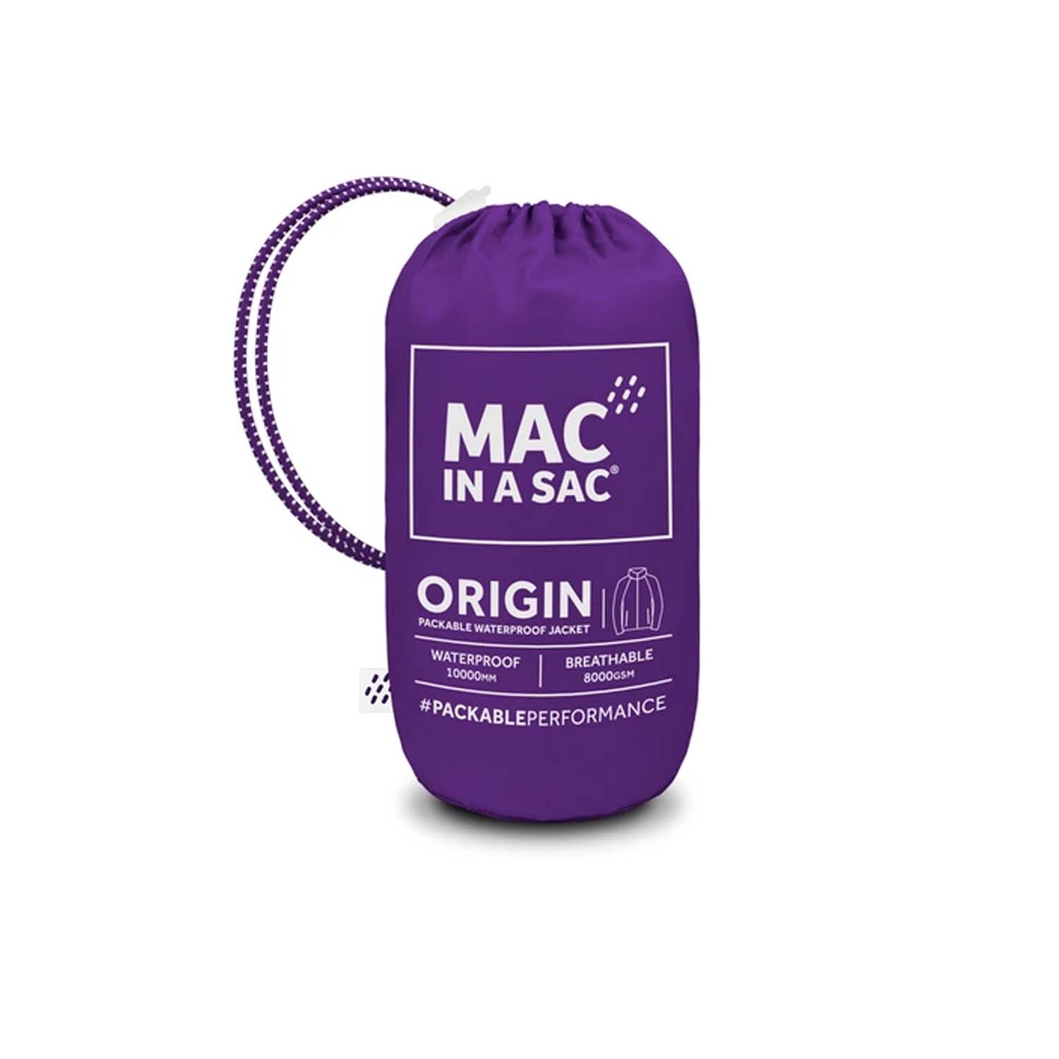 Mac in a Sac Origin2 Packable Waterproof Jacket Purple