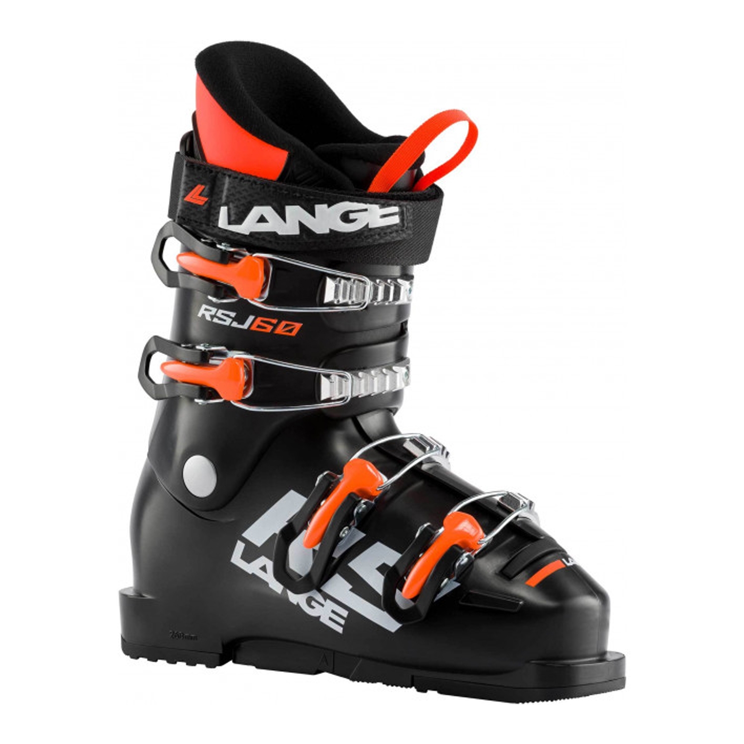 Lange RSJ 60 Junior Ski Boots Black/Orange Fluorescent 2022