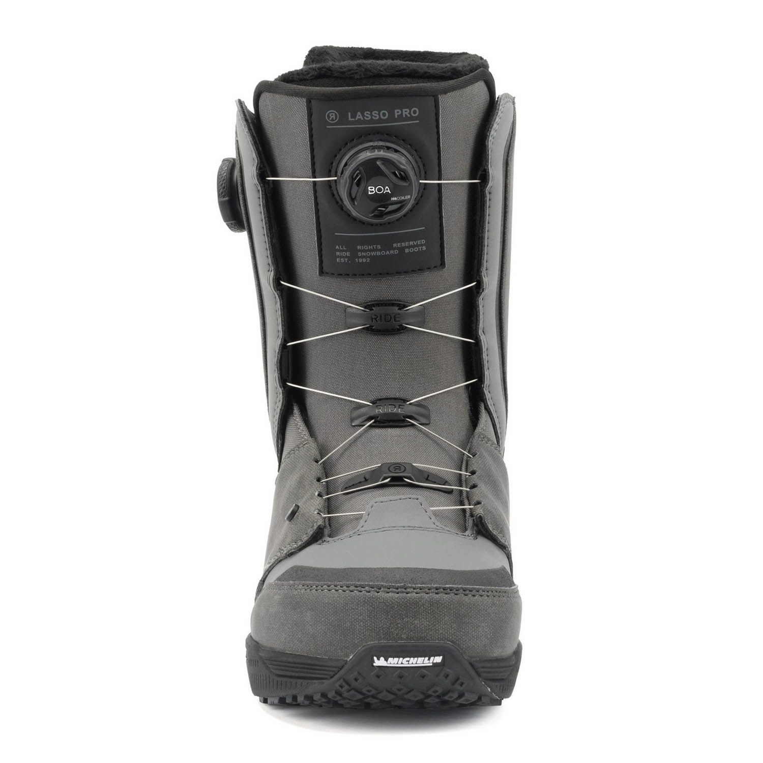 Ride Lasso Pro Snowboard Boots Grey 2022