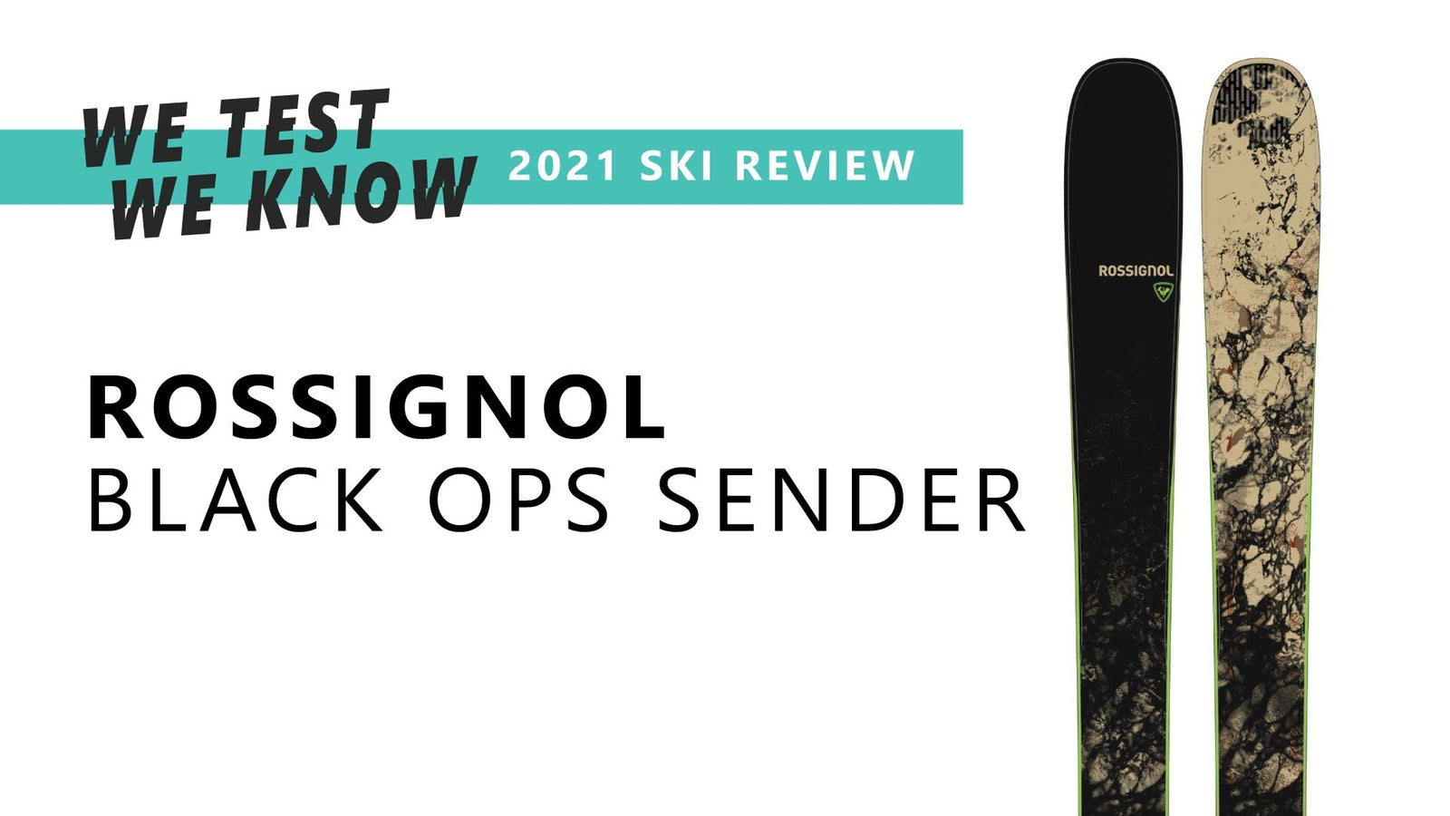 ROSSIGNOL BLACK OPS SENDER SKIS - Snowtrax