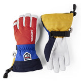 Junior Army Leather Heli Ski Gloves