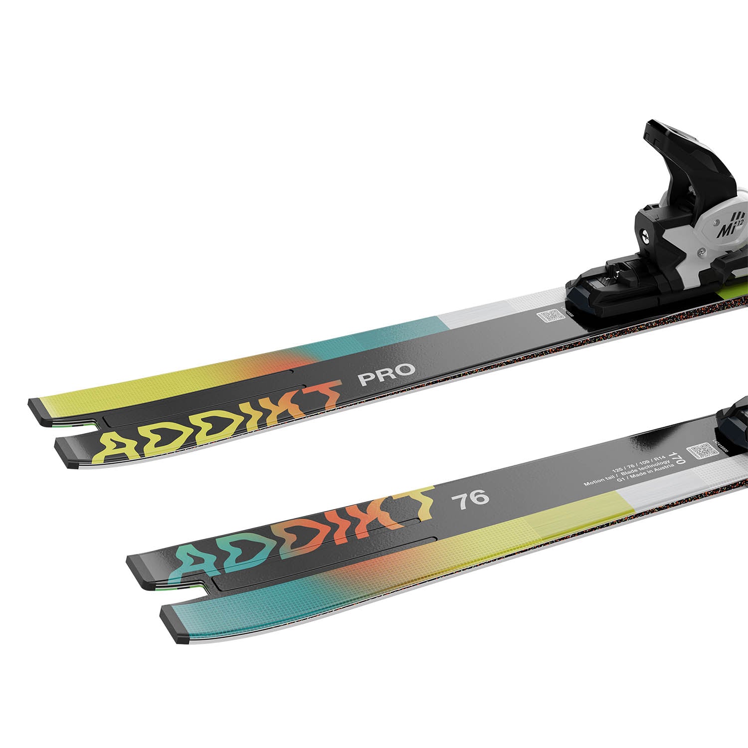 Salomon Addikt Pro 76 Skis & MI12 GW F80 Bindings 2025 – Snowtrax