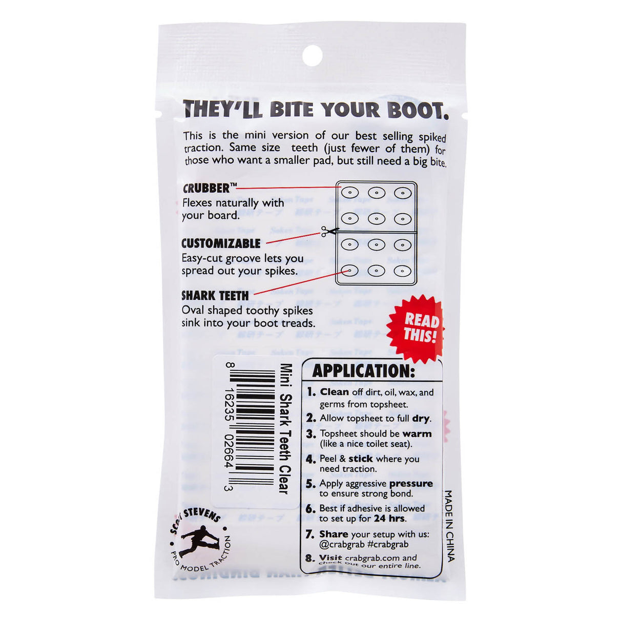 Mini Shark Teeth Stomp Pad
