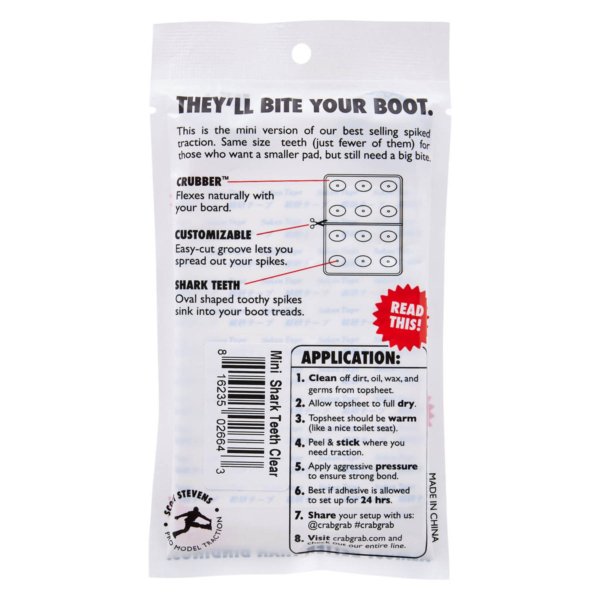 Mini Shark Teeth Stomp Pad