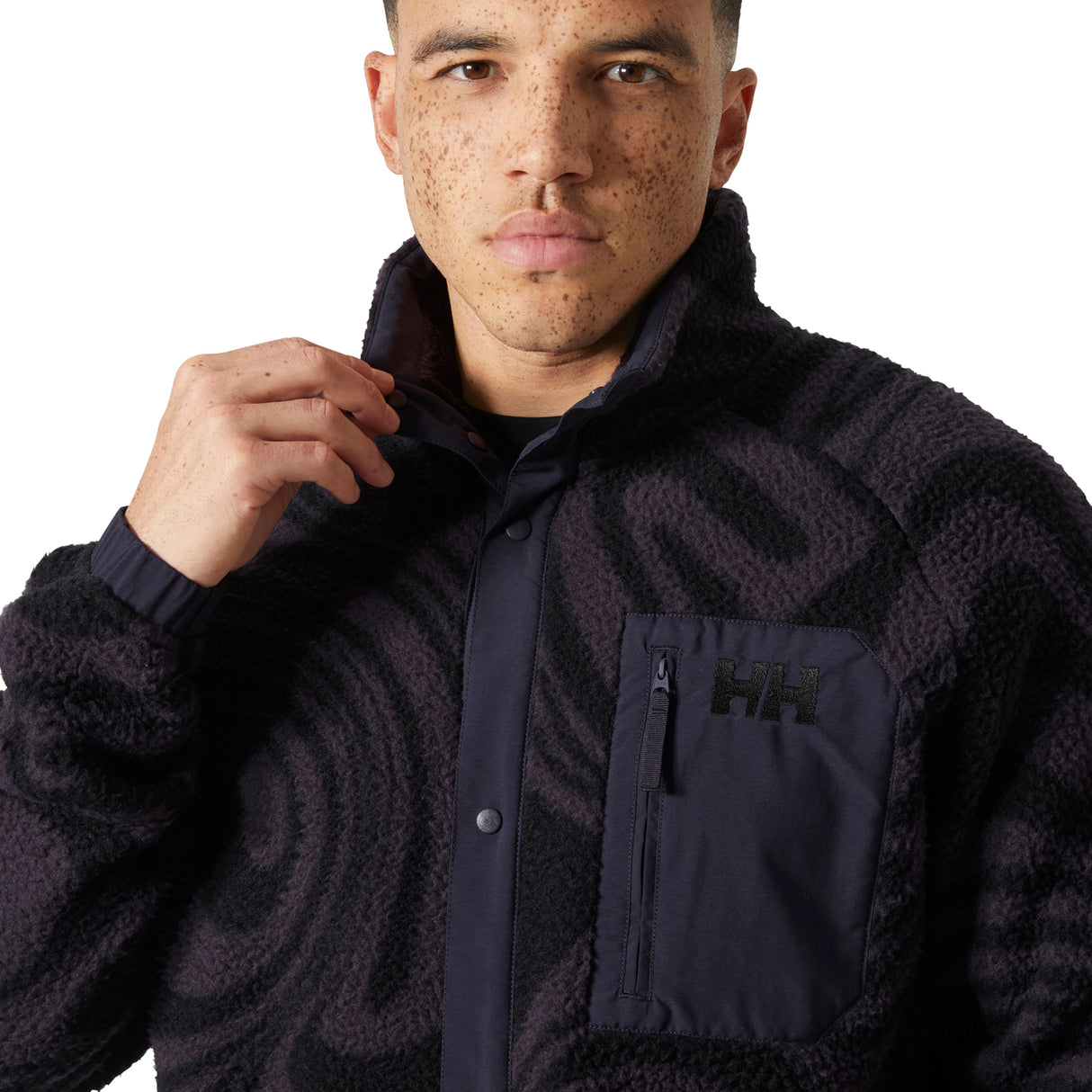 Panorama Printed Pile Snap Fleece