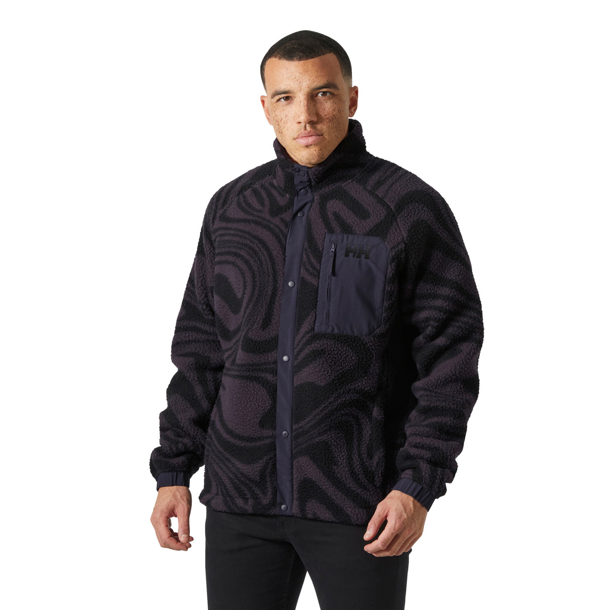 Panorama Printed Pile Snap Fleece