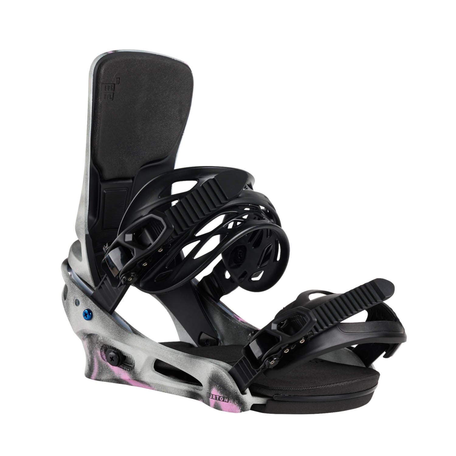 Burton Mens Cartel X Snowboard Bindings Gray/Pink 2025 – Snowtrax