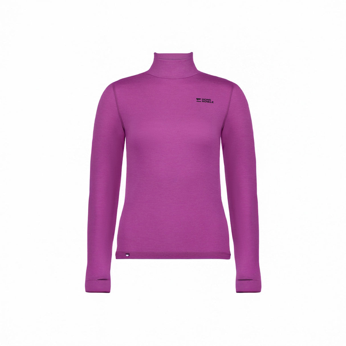Cascade Merino Mock Neck Long Sleeve Baselayer Top