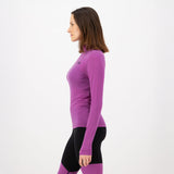 Cascade Merino Mock Neck Long Sleeve Baselayer Top