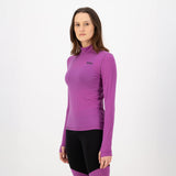 Cascade Merino Mock Neck Long Sleeve Baselayer Top