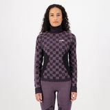 Ascender Merino Seamless Mock Neck Long Sleeve Baselayer Top
