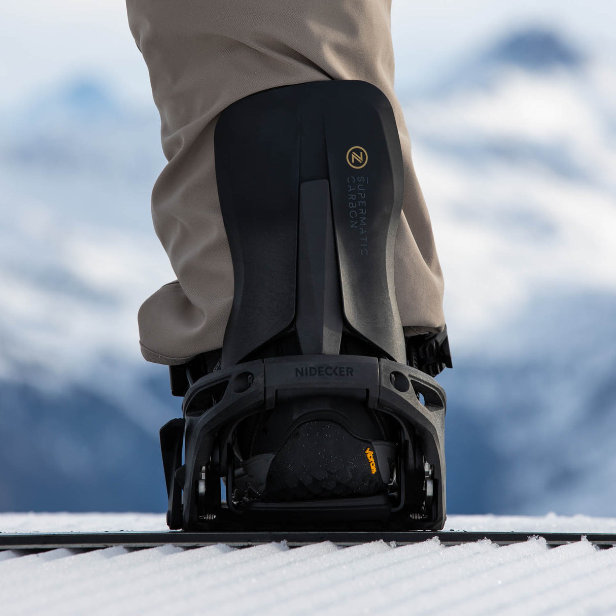 Carbon Supermatic Snowboard Bindings 2026