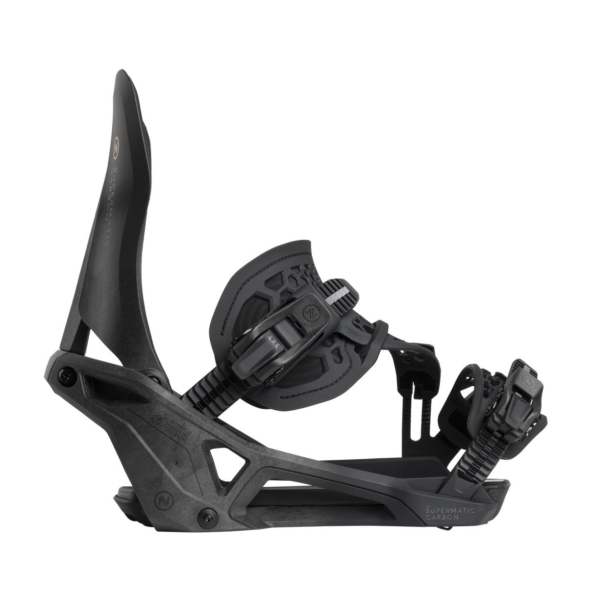 Carbon Supermatic Snowboard Bindings 2026