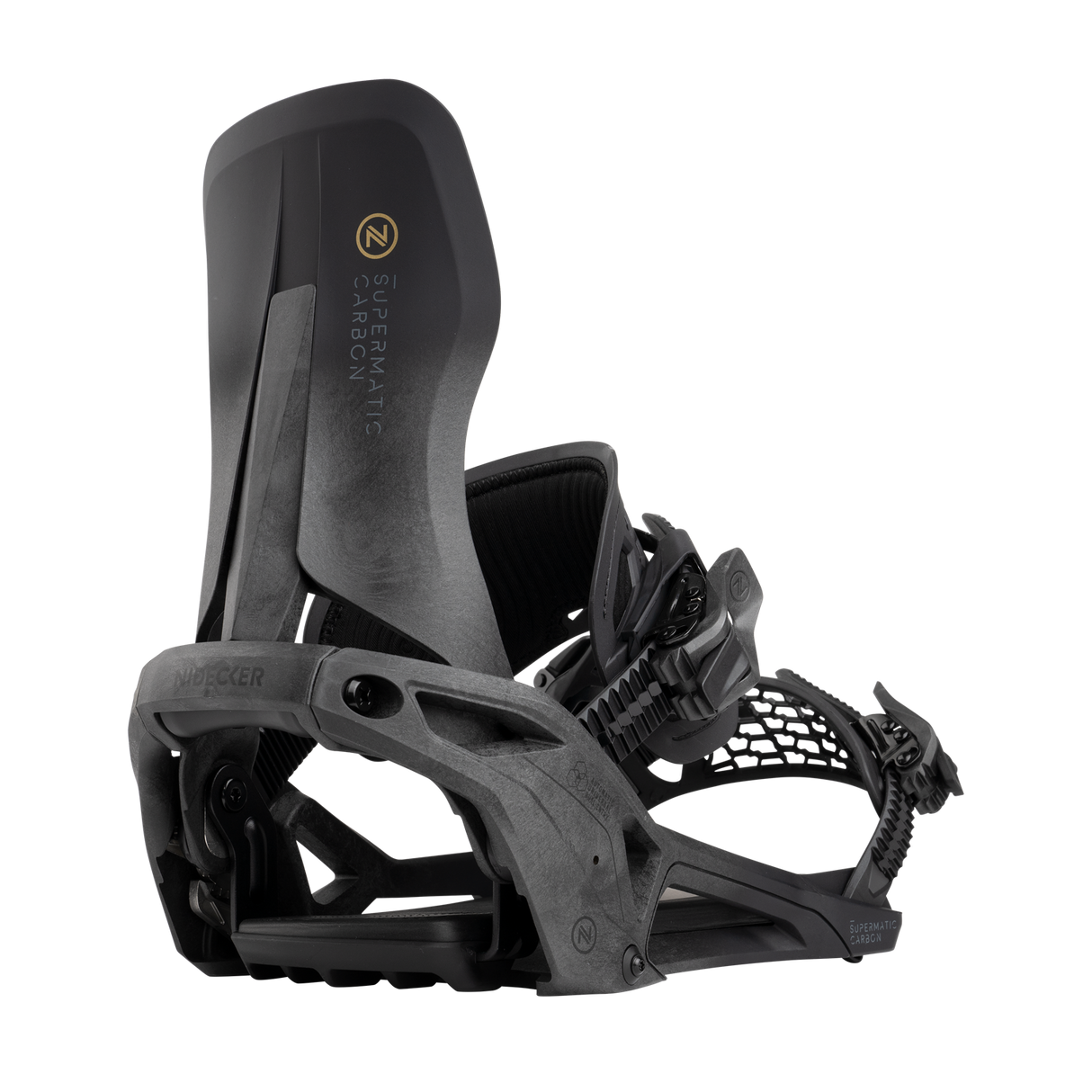 Carbon Supermatic Snowboard Bindings 2026