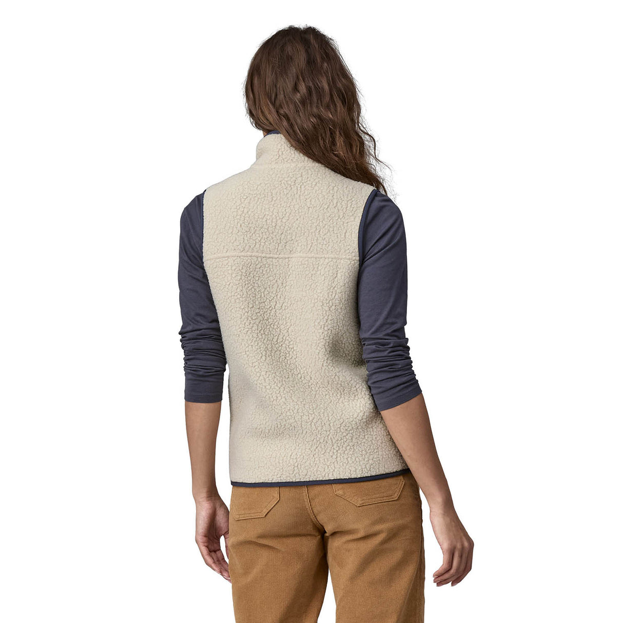Womens Retro Pile Vest Gillet - Snowtrax
