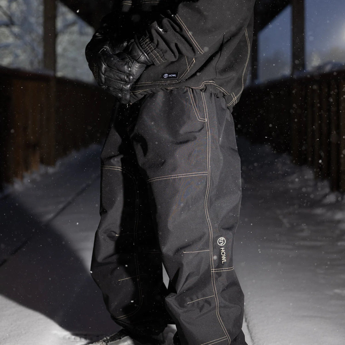 Howl Workwear x Public Pant, cuff and stitch detail
