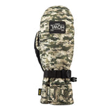 Howl Fairbanks Mitt in Glitch Camo, front with leash