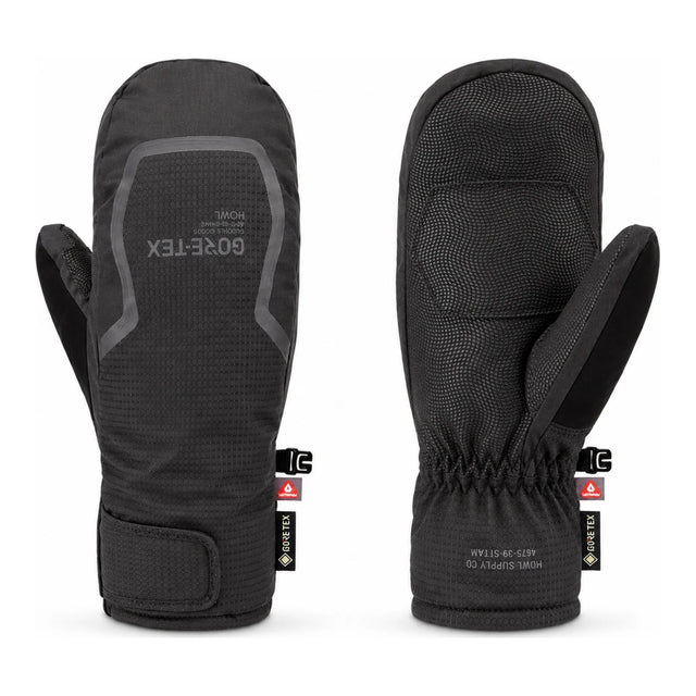 Howl Helm GORE-TEX U Mitt in black, front and back pair