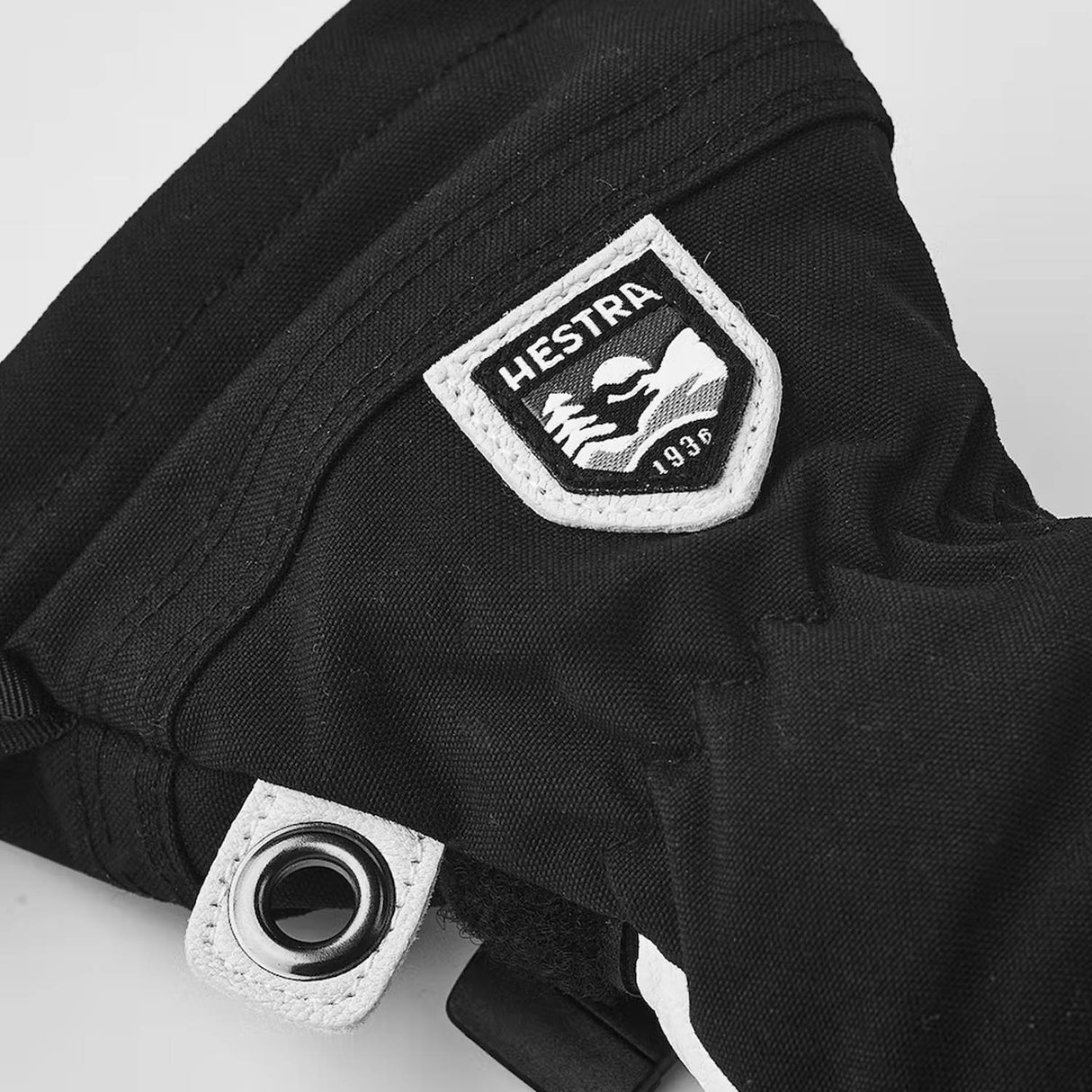 Junior Army Leather Heli Ski 3-Finger Gloves - Snowtrax