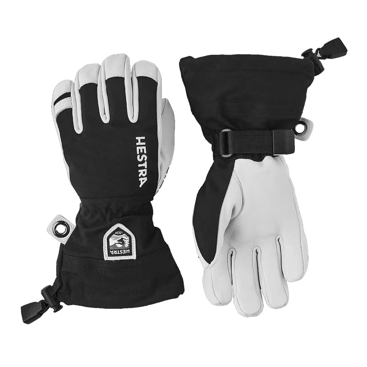 Junior Army Leather Heli Ski Gloves - Snowtrax