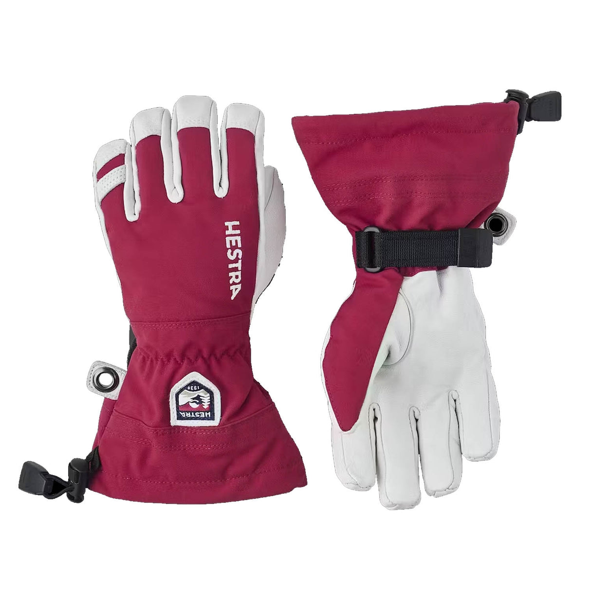 Junior Army Leather Heli Ski Gloves - Snowtrax