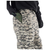 Howl Nowhere Pant in Camo, zip hand pocket detail