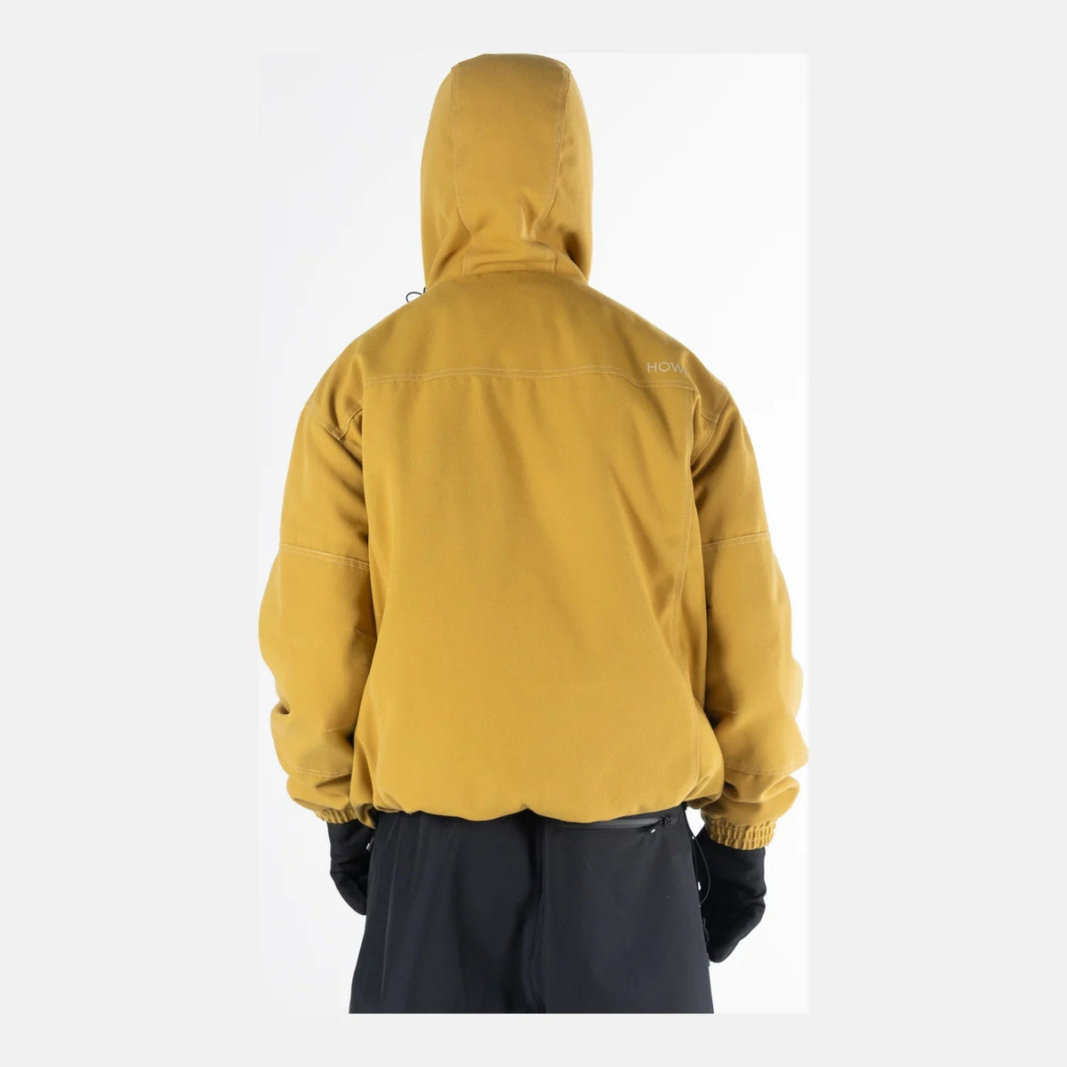 Howl Workwear Jacket in Tan, back on model