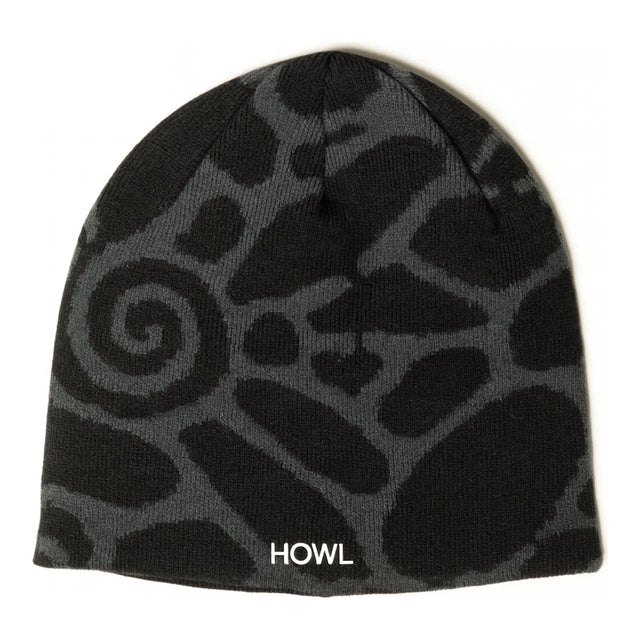 Howl No Cuff Beanie in black