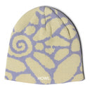 Howl No Cuff Beanie in White/Blue