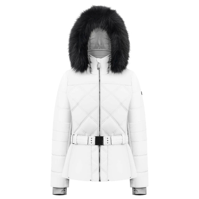 Quilted Faux Fur Ski Jacket - Snowtrax
