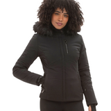 Stretch Faux Fur Ski Jacket
